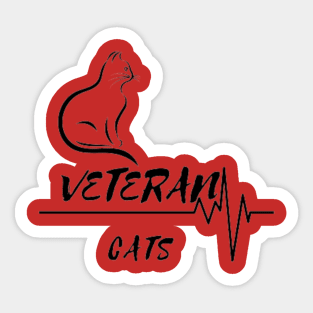 Veteran Cats Sticker